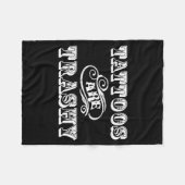 Funny Tattoo Quote Design For Gift  Fleece Deken (Voorkant (Horizontaal))