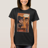 Funny Tattoo Shop Dames Zwarte T-Shirt (Voorkant)