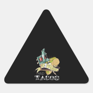Funny Tattoos and Tacos Tattoo & Taco Lovers Sticker