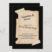 Funny Tatty Paper Humor Wedding Kaart (Voorkant / Achterkant)