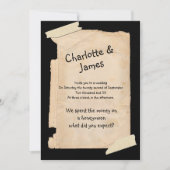 Funny Tatty Paper Humor Wedding Kaart (Voorkant)