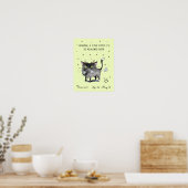 Funny Taurus poster Zodiac Kat Sterren teken poste (Keuken)