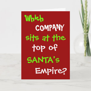 Funny Tax Accountant Lawyer kerstkaart Joke Feestdagen Kaart