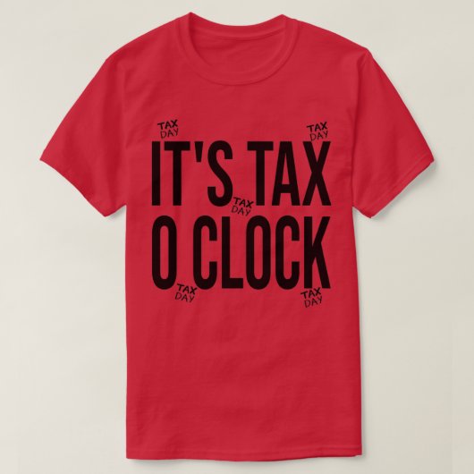 Funny Tax Day Accountant Calculator Cadeauidee T-shirt (Design voorkant)