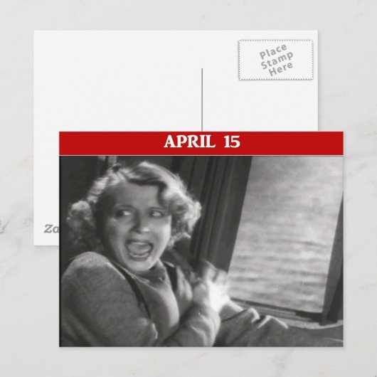 Funny Tax Day Panic Attack Briefkaart (Voorkant / Achterkant)