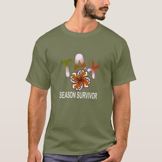 Funny Tax Season Survivor T-shirt (Voorkant)