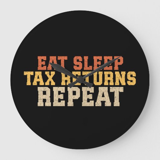Funny Tax Seizoen Belasting Grote Klok (Voorkant)