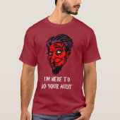 Funny Tax Theme Devil Face Audit Hells Humor IRS T-shirt (Voorkant)
