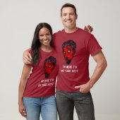 Funny Tax Theme Devil Face Audit Hells Humor IRS T-shirt (Unisex)