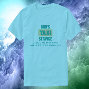 Funny Taxi Driver Drink en Ethanol ・Aangepast T-shirt