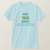 Funny Taxi Driver Drink en Ethanol ・Aangepast T-shirt (Design voorkant)
