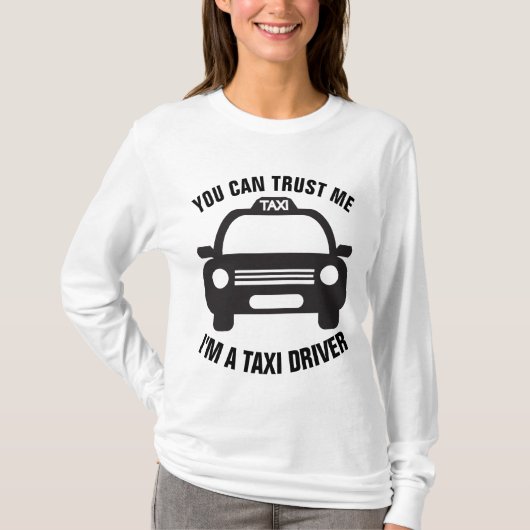 Funny TAXI DRIVER T-shirts (Voorkant)