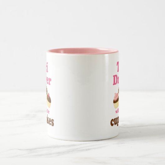 Funny Taxi Driver Tweekleurige Koffiemok (Center)