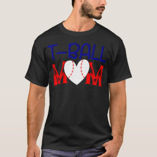 Funny Tball mama Moederdag Teeball Mam Game fan T-shirt