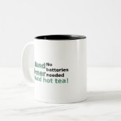 Funny Tea Mok Quote Hand Warmer (Voorkant links)