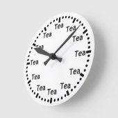 Funny Tea O' Clock Wall klok (Hoek)