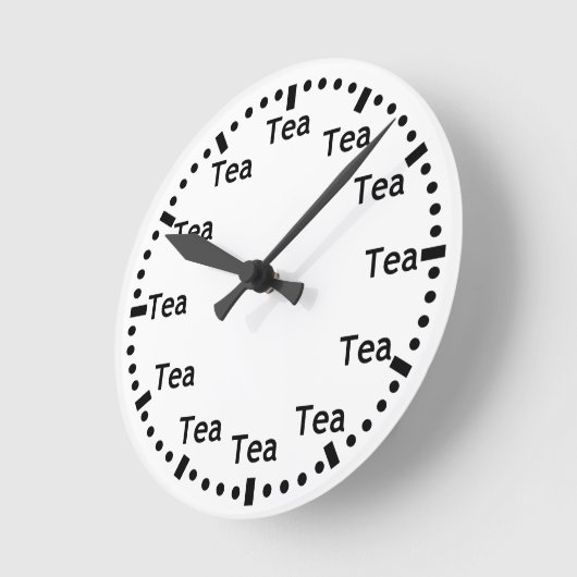 Funny Tea O' Clock Wall klok (Hoek)