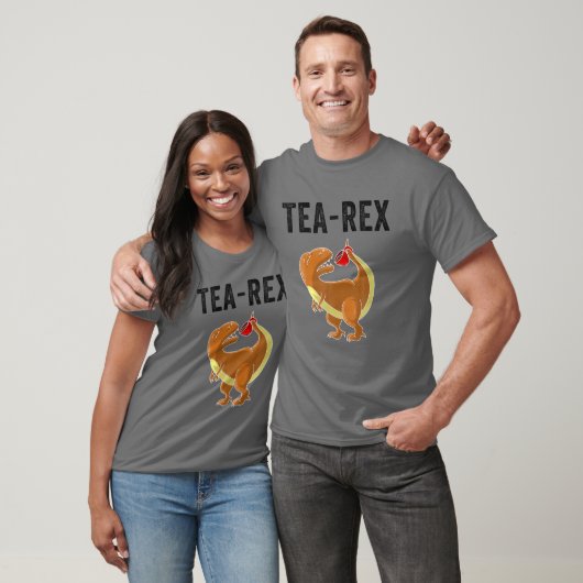 Funny Tea Rex Gift | Cute Dino Hot Beverage Lover T-shirt (Unisex)