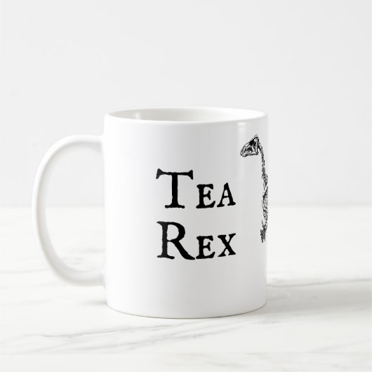 Funny Tea Rex Tyrannosaurus Dinosaur Vaderdag Koffiemok (Links)