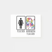 Funny Teacher 1 Education Diagnostician Teacher Post-it® Notes (Voorkant)