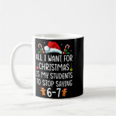 Funny Teacher 67 Christmas Six Seven Students Sayi Koffiemok (Links)