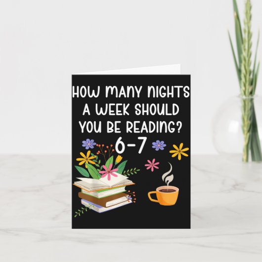 Funny Teacher 67 Six Seven Meme Reading 6-7 Book L Kaart (Voorkant)