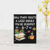 Funny Teacher 67 Six Seven Meme Reading 6-7 Book L Kaart (Gele Bloem)