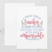 Funny Teacher Apprecial Principal Bedankkaart (Voorkant / Achterkant)