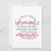 Funny Teacher Apprecial Principal Kaart (Voorkant)