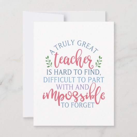 Funny Teacher Apprecial Principal Notitiekaartje (Voorkant)