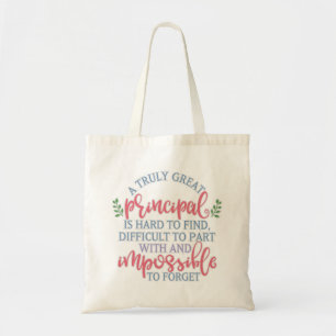 Funny Teacher Apprecial Principal Tote Bag
