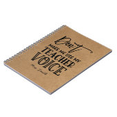 Funny Teacher Appreciation Quote Faux Kraft Notitieboek (Linkerzijde)