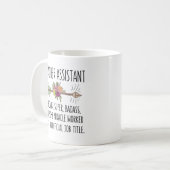 Funny Teacher Assistant Education Aide Gift Idee Koffiemok (Voorkant links)
