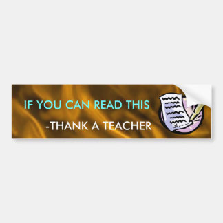 Funny Teacher Bumpersticker