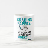 Funny Teacher Coffee Mug – "Grading Papers Koffiemok (Center)