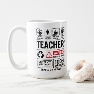 Funny Teacher Definition — Multi-Tasking Koffiemok
