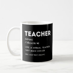 Funny Teacher Definition Teacher Appreciation Back Koffiemok