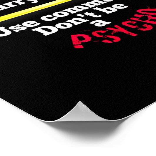 Funny Teacher English Use Commas Dont Be A Psycho Poster (Hoek)