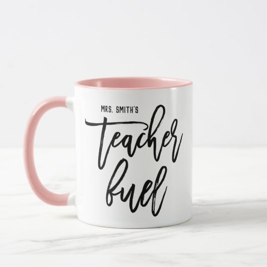 Funny Teacher Fuel Personalized Mok (Links)