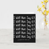 Funny Teacher Gen Alpha Clroom Humor I Will Not Sa Kaart (Gele Bloem)