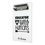 Funny Teacher gepersonaliseerd cadeau Mini Klembord (Angled2)