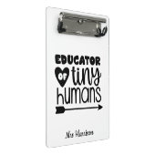 Funny Teacher gepersonaliseerd cadeau Mini Klembord (Schuin)