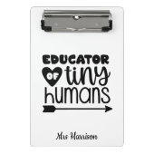 Funny Teacher gepersonaliseerd cadeau Mini Klembord (Voorkant)