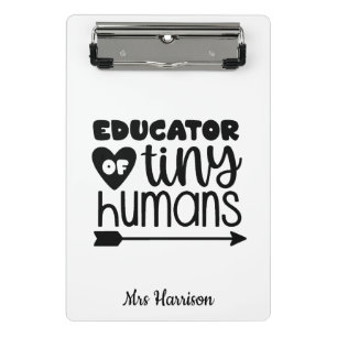 Funny Teacher gepersonaliseerd cadeau Mini Klembord