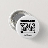 Funny Teacher gepersonaliseerd cadeau Ronde Button 3,2 Cm (Voorkant /achterkant)