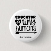 Funny Teacher gepersonaliseerd cadeau Ronde Button 3,2 Cm (Voorkant)