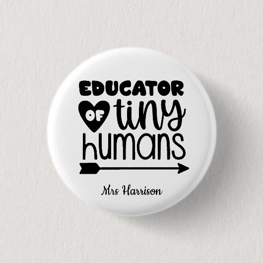 Funny Teacher gepersonaliseerd cadeau Ronde Button 3,2 Cm (Voorkant)