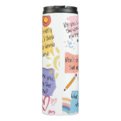 Funny Teacher Gezegden Thermosbeker (Achterkant)