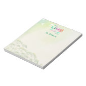 Funny Teacher Gift Chaos Coordinator, gepersonalis Notitieblok (Linkerzijde)