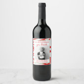 Funny Teacher Gift Wine Label - kerstcadeau Wijn Etiket (Voorkant)